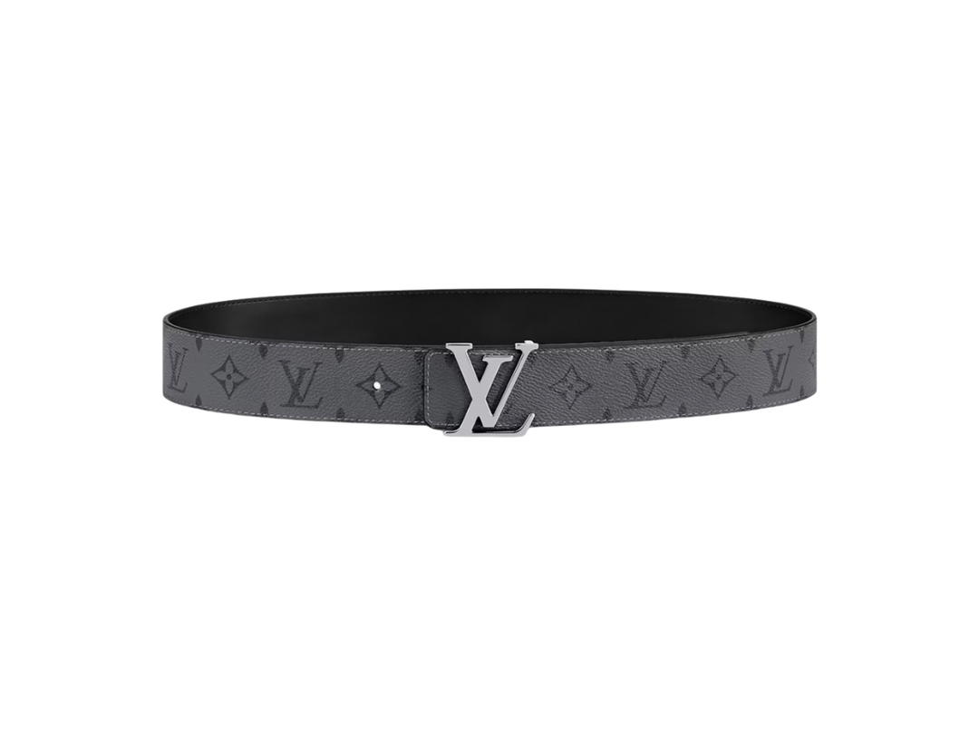 Louis Vuitton Louis Vuitton LV Initiales 40MM Reversible In Monogram Eclipse Reverse Canvas With Silver Finishing Hardware Black