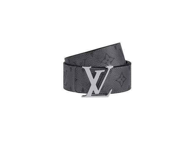 Louis Vuitton Louis Vuitton LV Initiales 40MM Reversible In Monogram Eclipse Reverse Canvas With Silver Finishing Hardware Black - view 3