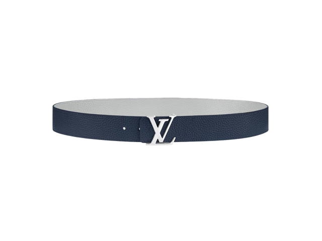 Louis Vuitton Louis Vuitton LV Initiales Taurillon 40MM Reversible Belt With Silver-Color Hardware Navy - view 1