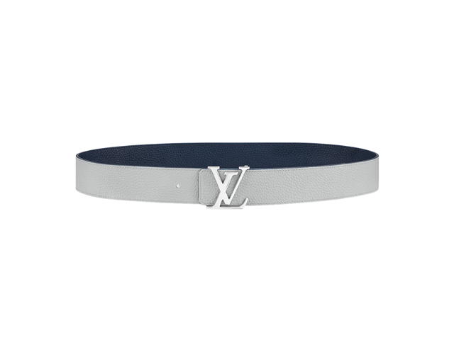 Louis Vuitton Louis Vuitton LV Initiales Taurillon 40MM Reversible Belt With Silver-Color Hardware Navy - view 2