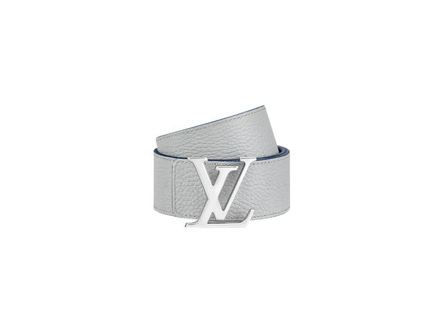 Louis Vuitton Louis Vuitton LV Initiales Taurillon 40MM Reversible Belt With Silver-Color Hardware Navy - view 3