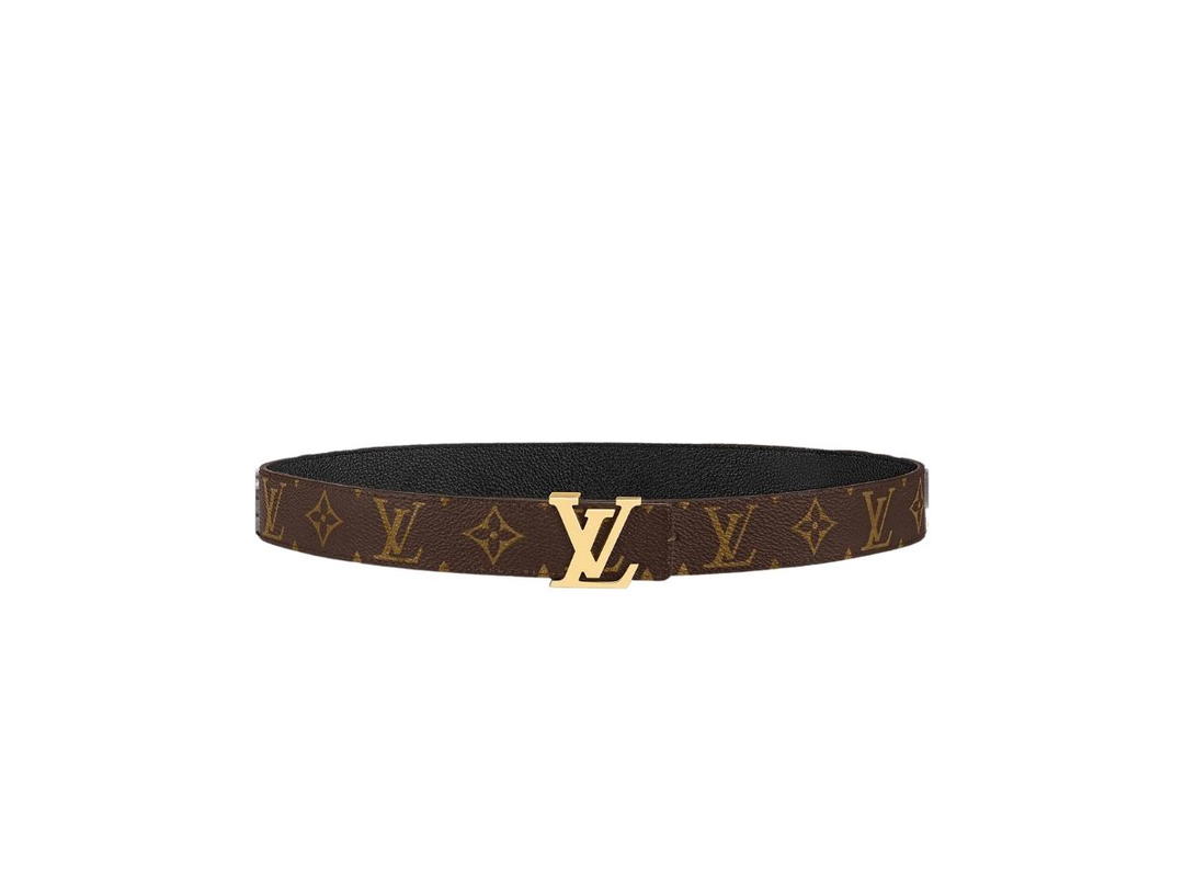 Louis Vuitton Louis Vuitton LV Initials 30MM Reversible Belt In Monogram Canvas With Gold-Colour Hardware