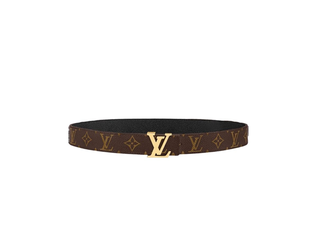 Louis Vuitton Louis Vuitton LV Initials 30MM Reversible Belt In Monogram Canvas With Gold-Colour Hardware