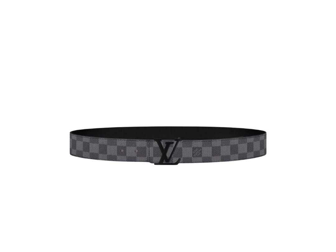 Louis Vuitton Louis Vuitton LV Initials 40mm Reversible Belt In Damier Infini With Black-Tone Metal Buckle
