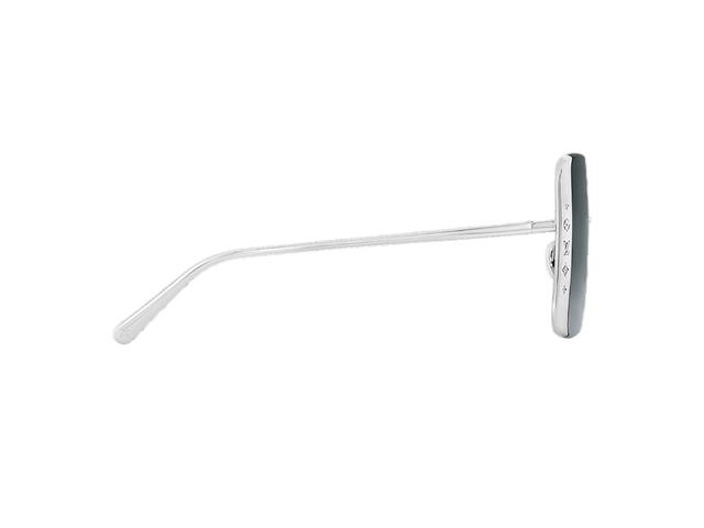 Louis Vuitton Louis Vuitton LV Moon Metal Square Sunglasses In Silver Metal Frame-LV Initials-Flowers With Gradient Lenses - view 3