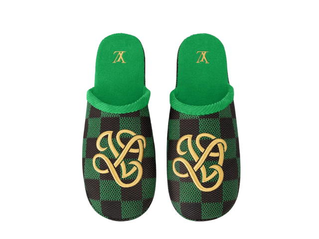Louis Vuitton Louis Vuitton LV Palace Slipper Damier Pop Green - view 3