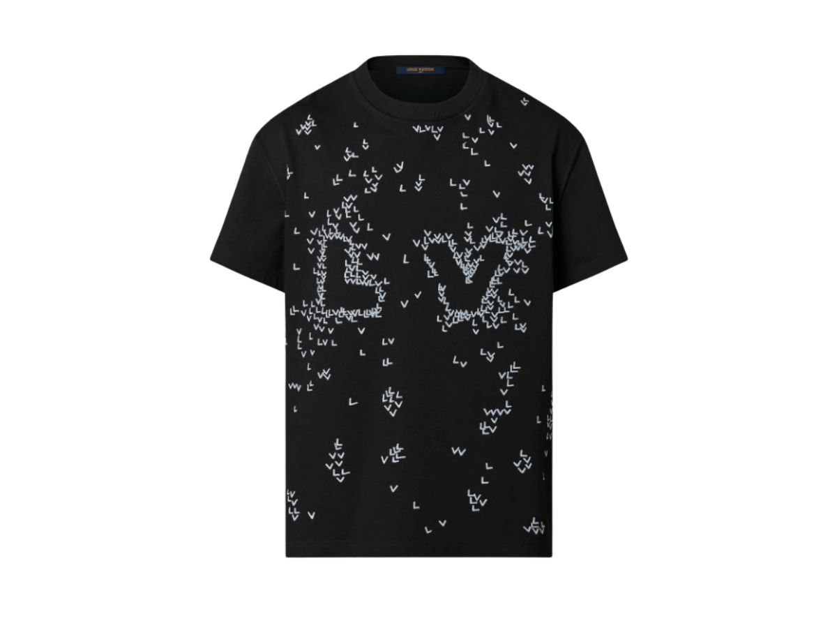 Louis Vuitton Louis Vuitton LV Spread Embroidery T-Shirt Black