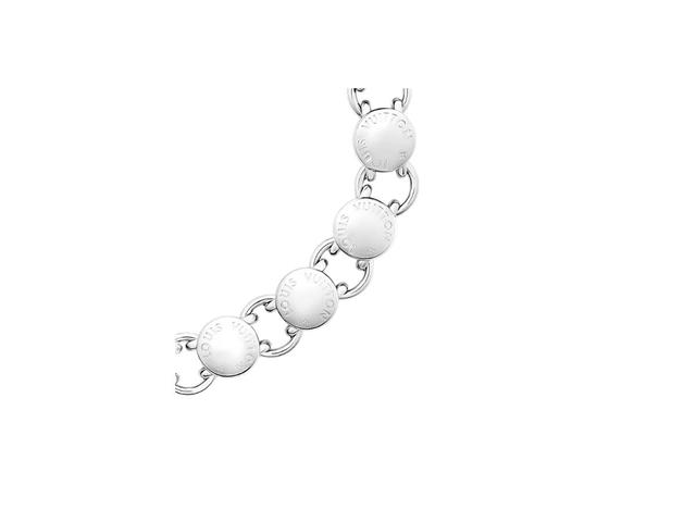 Louis Vuitton Louis Vuitton LV Studs Necklace In Palladium-Color Metal With Trunk-Style Studs Motifs And Signature Engraving - view 2