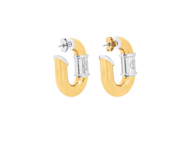 Louis Vuitton Louis Vuitton LV Symphony Earrings Orchestral Wind Instruments Metal With Gold- And Silver-Color Finish - view 2