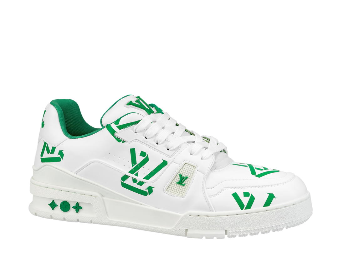 Louis Vuitton Louis Vuitton LV Trainer White Green Recycled