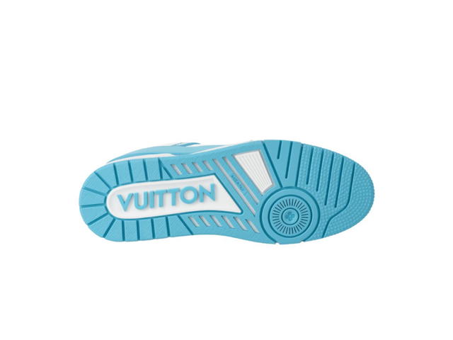 Louis Vuitton Louis Vuitton LV Trainer Sneaker Sky Blue - view 3