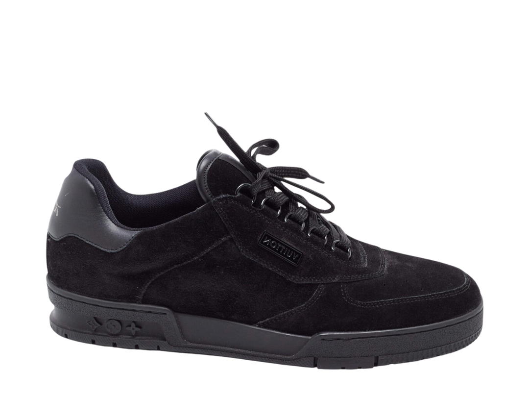 Louis Vuitton Louis Vuitton LV Trainer Suede Lace Up Sneakers Black