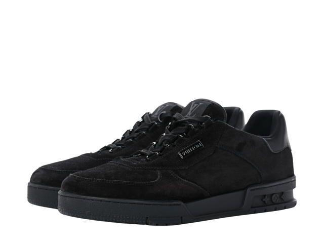 Louis Vuitton Louis Vuitton LV Trainer Suede Lace Up Sneakers Black - view 2