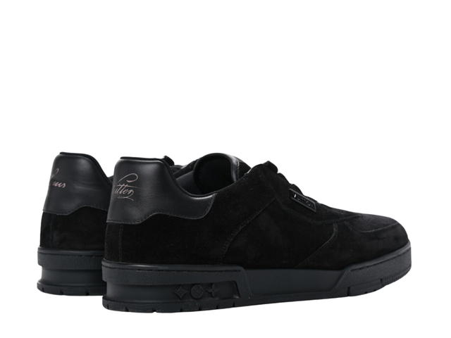 Louis Vuitton Louis Vuitton LV Trainer Suede Lace Up Sneakers Black - view 3