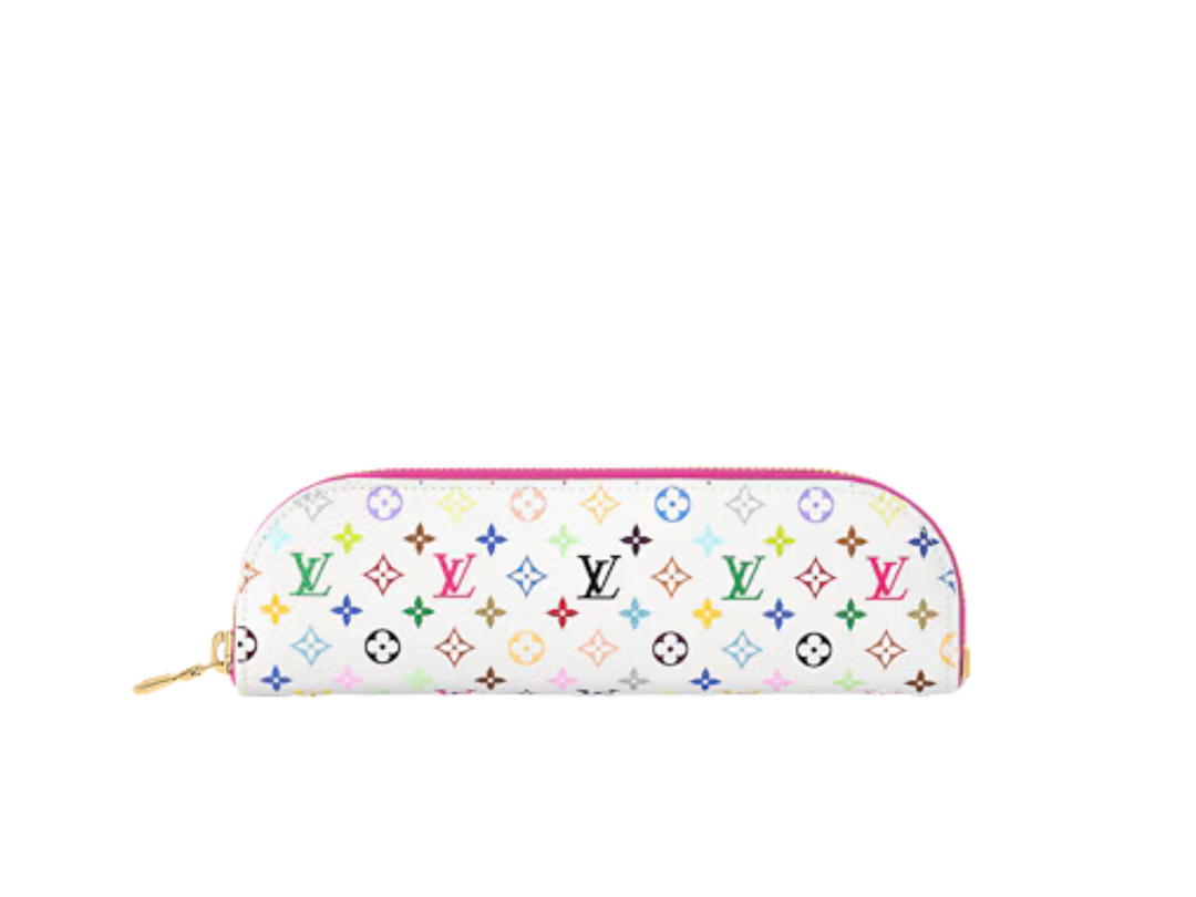 Louis Vuitton Louis Vuitton x Takashi Murakami Monogram Multicolor Charlotte Pencil Pouch In Monogram Multicolor coated canvas With Gold hardware White