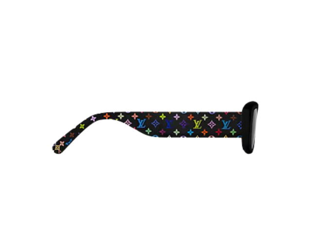 Louis Vuitton Louis Vuitton x Takashi Murakami Multigram Cat Eye Sunglasses In Monogram Multicolor Acetate Frame With Black Lenses - view 2
