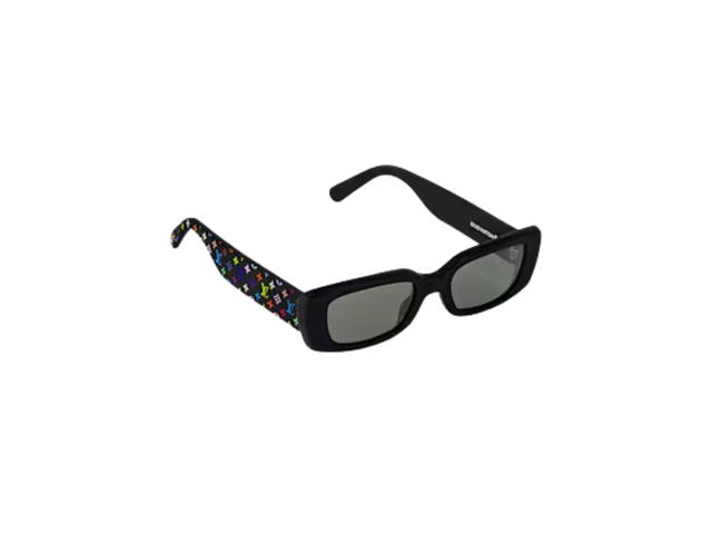 Louis Vuitton Louis Vuitton x Takashi Murakami Multigram Cat Eye Sunglasses In Monogram Multicolor Acetate Frame With Black Lenses - view 3