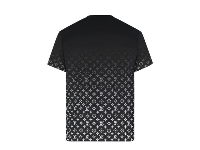 Louis Vuitton Louis Vuitton LVSE Monogram Gradient T-Shirt In Black-White Cotton - view 2