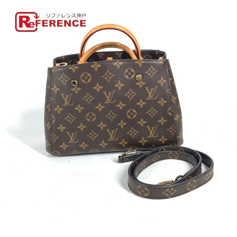 Louis Vuitton LOUIS VUITTON M41055 Monogram MontaigneBB 2WAY Shoulder Bag Tote Bag Hand Bag