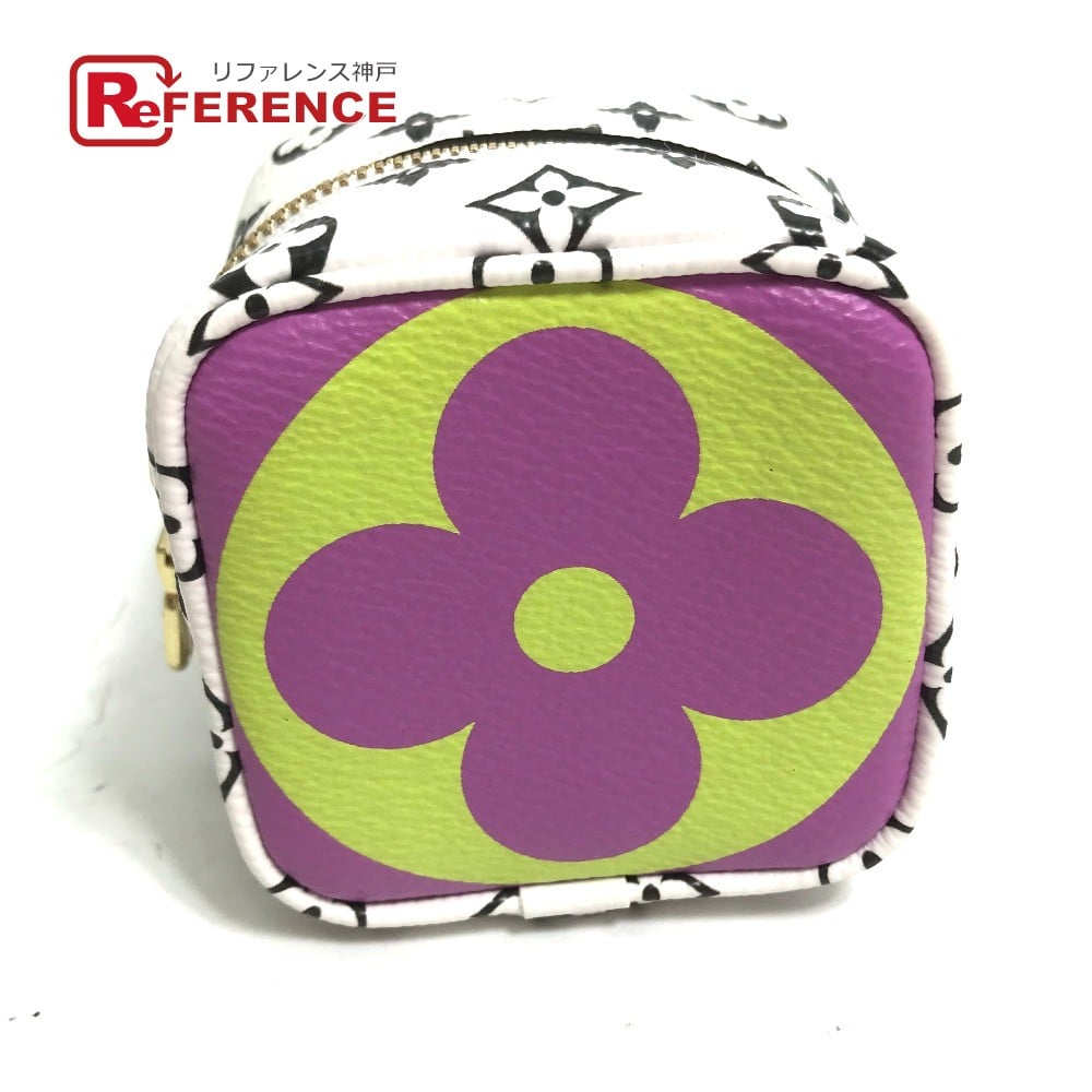 Louis Vuitton LOUIS VUITTON M67669 Monogram Giant Portomonet Cube Pouch Canvas yellow/pink