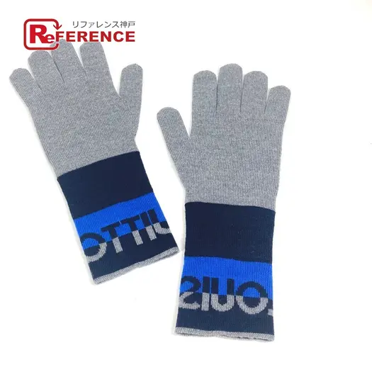 Buy LOUIS VUITTON M71247 Gon-LV Horizon Gloves Accessories gloves wool gray/blue at Sasom – Authentic and Ready to Ship