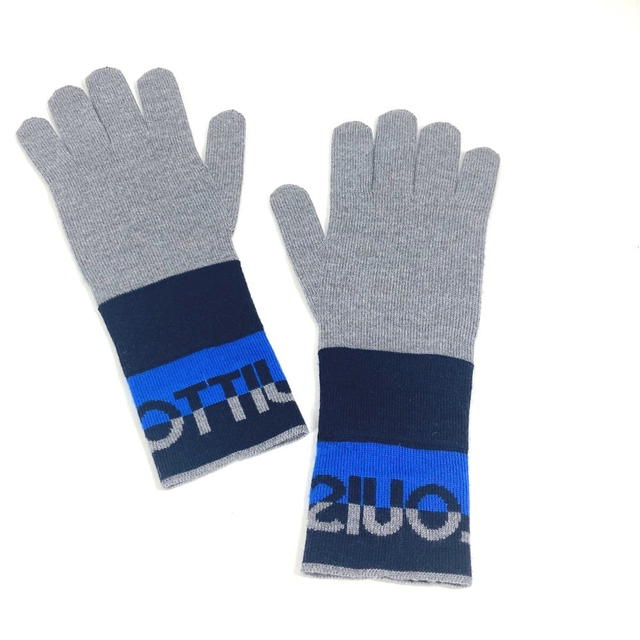 Louis Vuitton LOUIS VUITTON M71247 Gon-LV Horizon Gloves Accessories gloves wool gray/blue - view 2