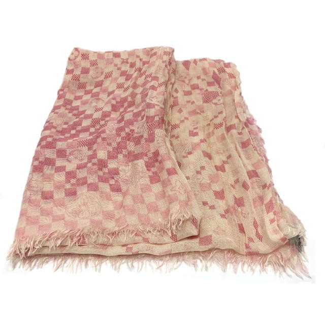 Louis Vuitton LOUIS VUITTON M72578 Damier Etol Alize Stole/Shawl Cashmere / silk pink - view 2