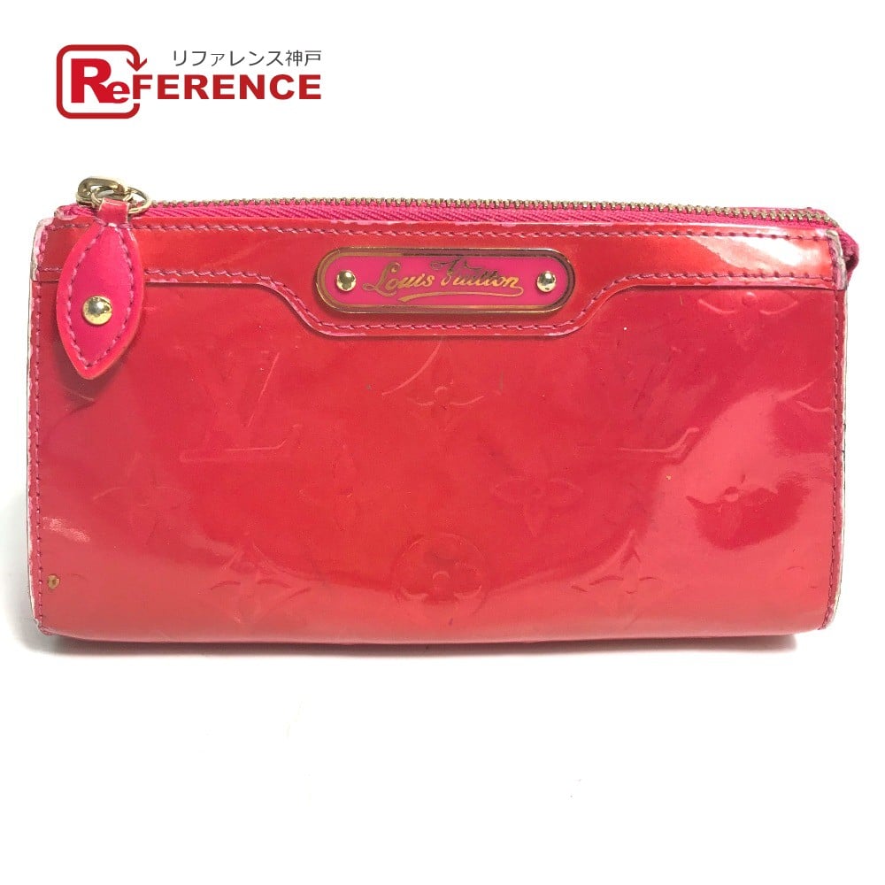 Louis Vuitton LOUIS VUITTON M93647 MonogramVernis Trousse cosmetic Makeup pouch pink