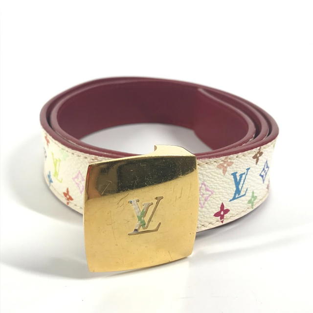 Louis Vuitton LOUIS VUITTON M9682W MonogramMulticolore Ceinture LV Cut Accessories belt Blanc - view 2