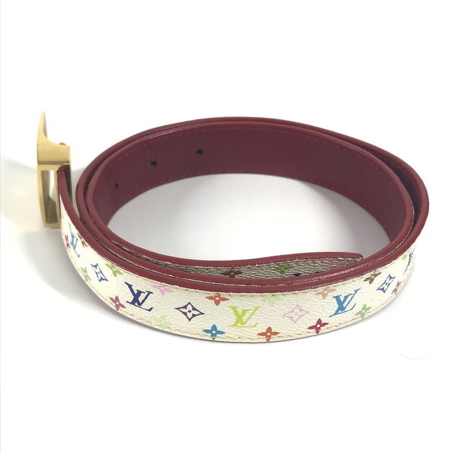 Louis Vuitton LOUIS VUITTON M9682W MonogramMulticolore Ceinture LV Cut Accessories belt Blanc - view 4