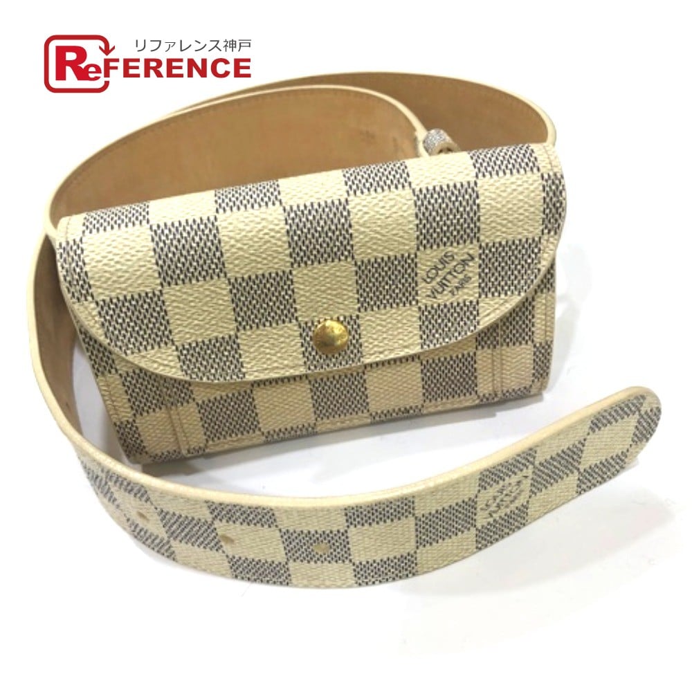 Louis Vuitton LOUIS VUITTON M9835 Ceinture Pochette solo Bag Waist Pouch Canvas White