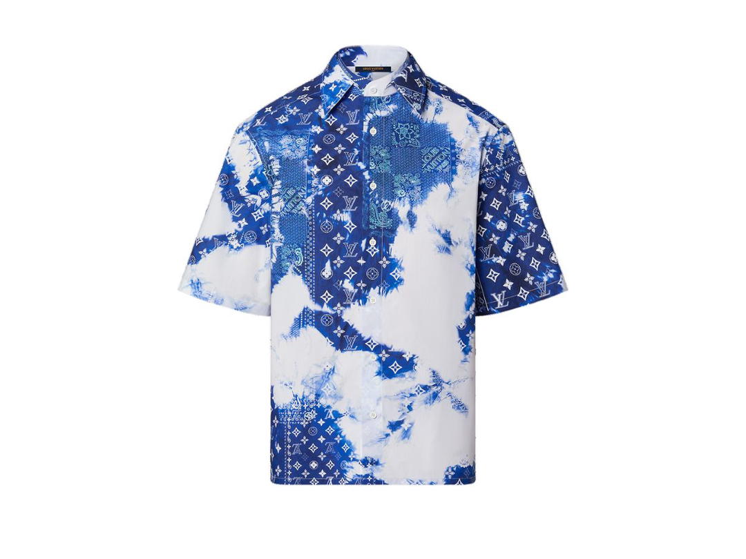 Louis Vuitton Louis Vuitton Monogram Bandana Short-Sleeved Shirt Indigo
