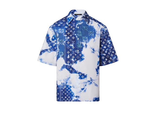 Louis Vuitton Louis Vuitton Monogram Bandana Short-Sleeved Shirt Indigo - view 1