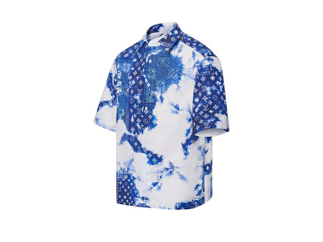 Louis Vuitton Louis Vuitton Monogram Bandana Short-Sleeved Shirt Indigo - view 2