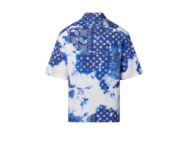 Louis Vuitton Louis Vuitton Monogram Bandana Short-Sleeved Shirt Indigo - view 3