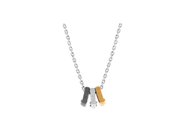 Louis Vuitton Louis Vuitton Monogram Bold Necklace In Silver Color Hardware and Ruthenium Color Hardware and Gold Color Hardware - view 2