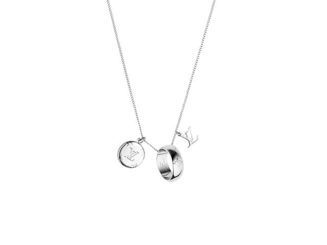 Louis Vuitton Louis Vuitton Monogram Charms Necklace In Zamac With Palladium Finishing - view 2