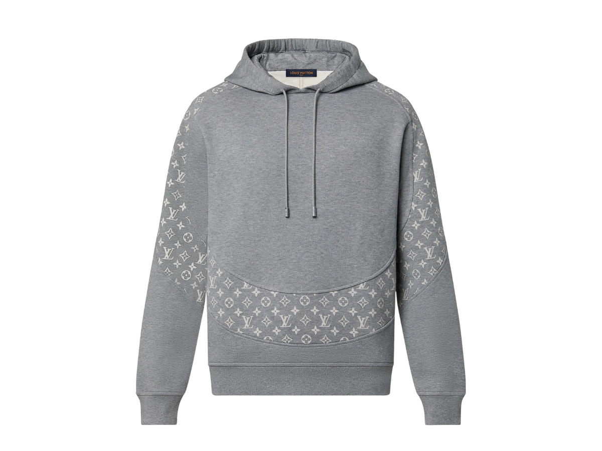 Louis Vuitton Louis Vuitton Monogram Circle Cut Hoodie Grey