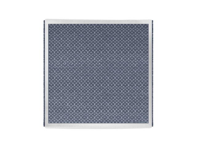 Louis Vuitton Louis Vuitton Monogram Denim Shawl Blue - view 2