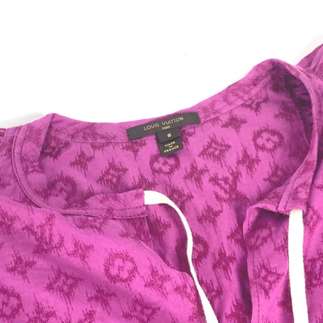 Louis Vuitton LOUIS VUITTON Monogram frills tops Apparel cut Short sleeve T-shirt cotton blue - view 5