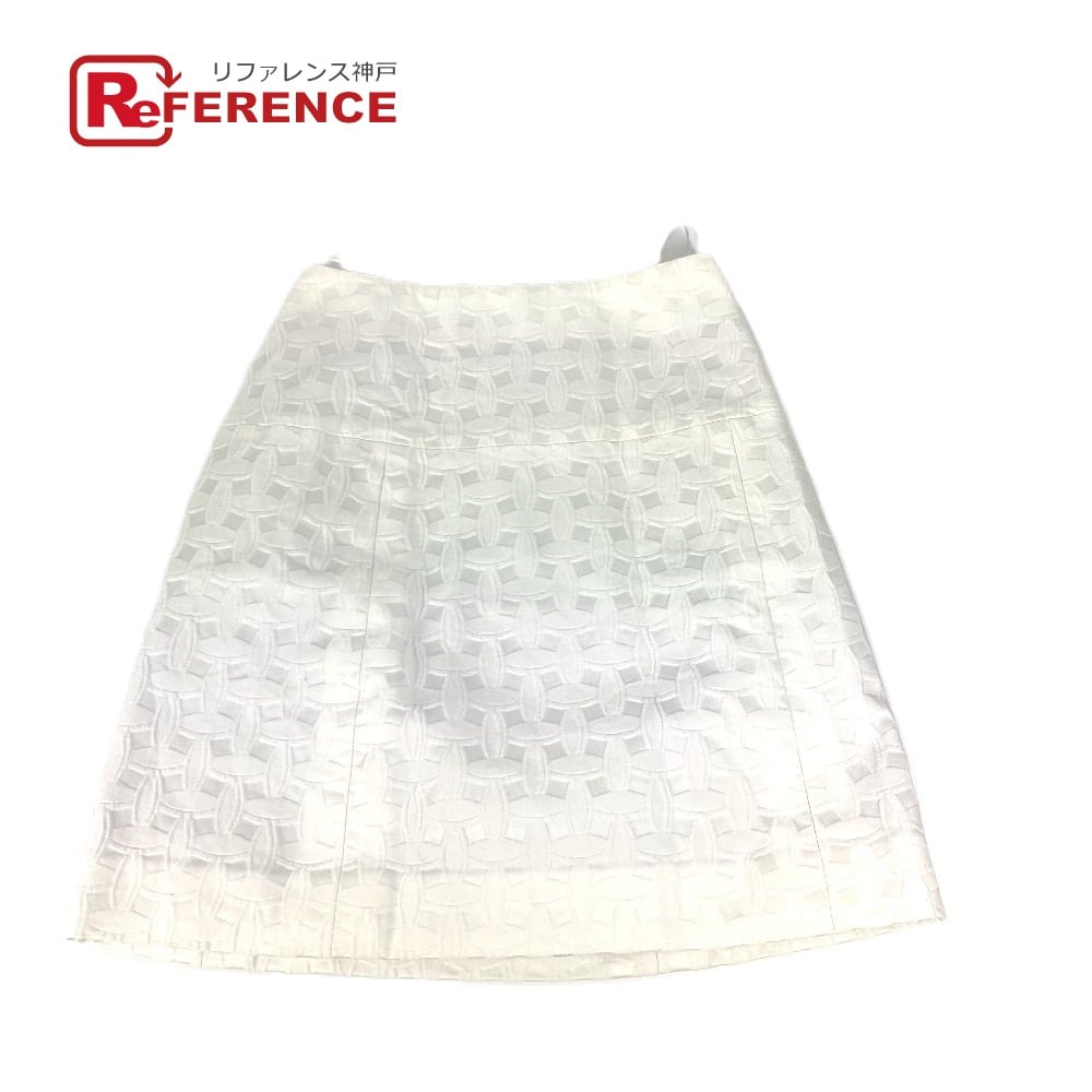 Louis Vuitton LOUIS VUITTON Monogram logo Apparel Bottoms skirt cotton / Nylon White