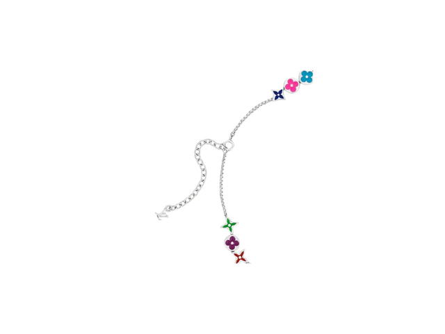Louis Vuitton Louis Vuitton Monogram Party Necklace With Cheerful Rainbow Of Beads And Silver-Colour Hardware - view 2