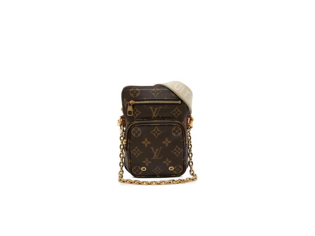 Louis Vuitton Louis Vuitton Monogram Utility Phone Sleeve Satchel In internal logo patch Gold-tone - view 1