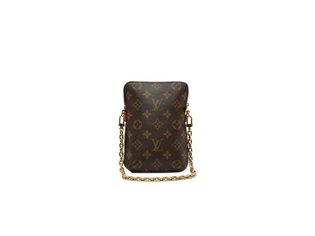 Louis Vuitton Louis Vuitton Monogram Utility Phone Sleeve Satchel In internal logo patch Gold-tone - view 2