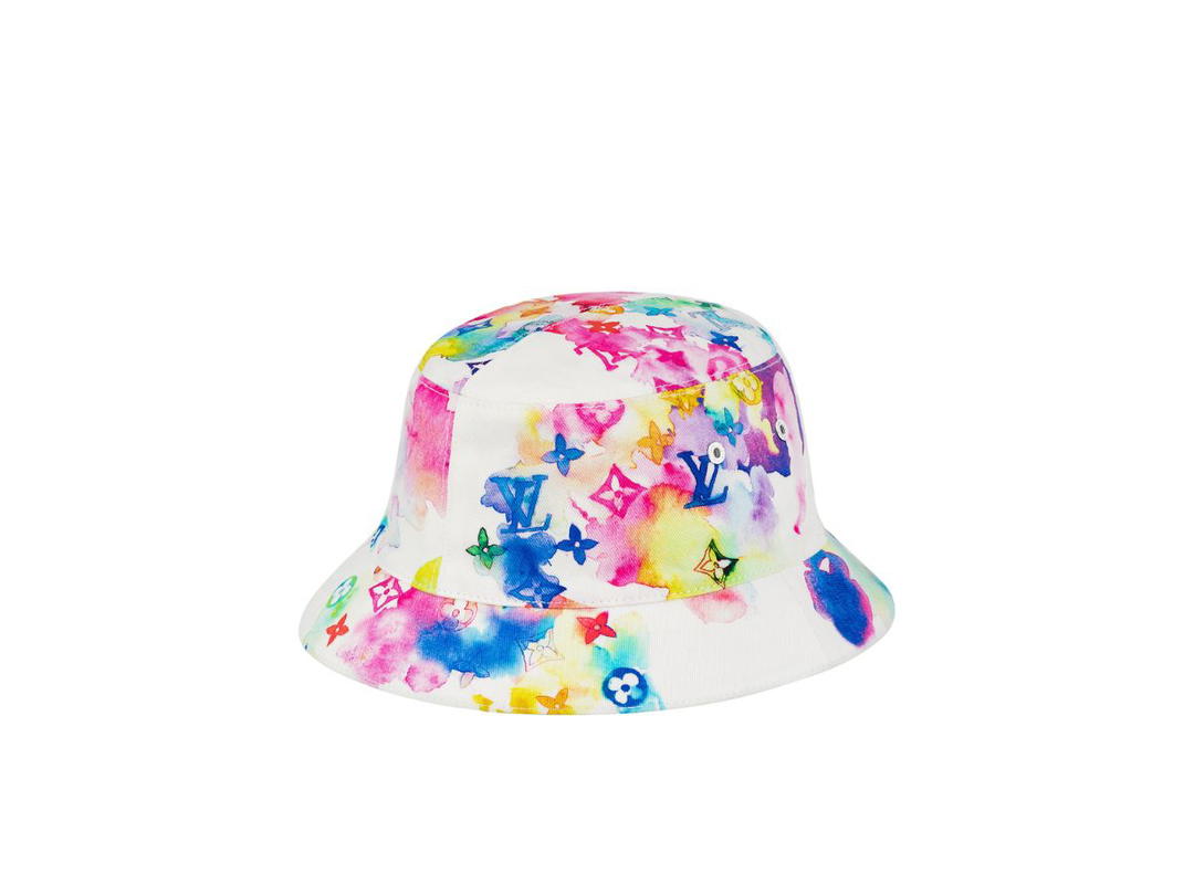 Louis Vuitton Louis Vuitton Monogram Watercolor Bucket Hat Multicolor