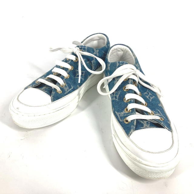 Louis Vuitton LOUIS VUITTON MonogramDenim Shoes Shoe Laces sneakers MonogramDenim blue - view 2