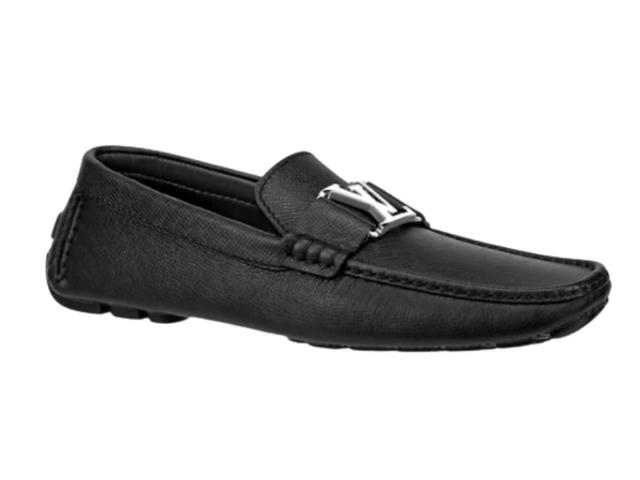 Louis Vuitton Louis Vuitton Monte Carlo Black Leather Loafers - view 1