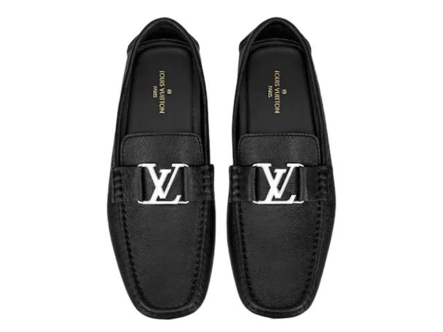 Louis Vuitton Louis Vuitton Monte Carlo Black Leather Loafers - view 2