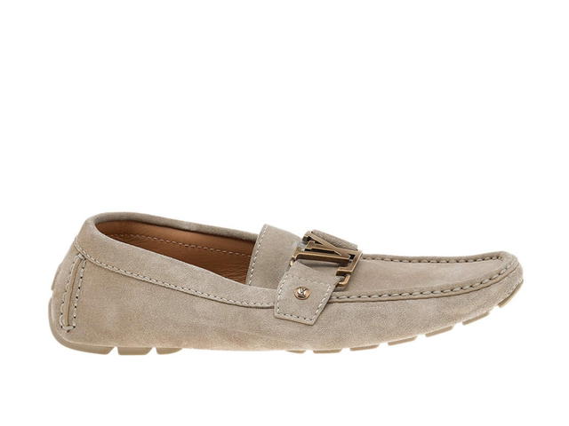 Louis Vuitton Louis Vuitton Monte Carlo Loafers Grey Suede - view 1