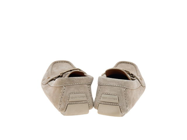 Louis Vuitton Louis Vuitton Monte Carlo Loafers Grey Suede - view 4